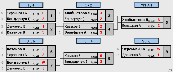 результаты турнира Макс - 225 в клубе Naten - 1905!